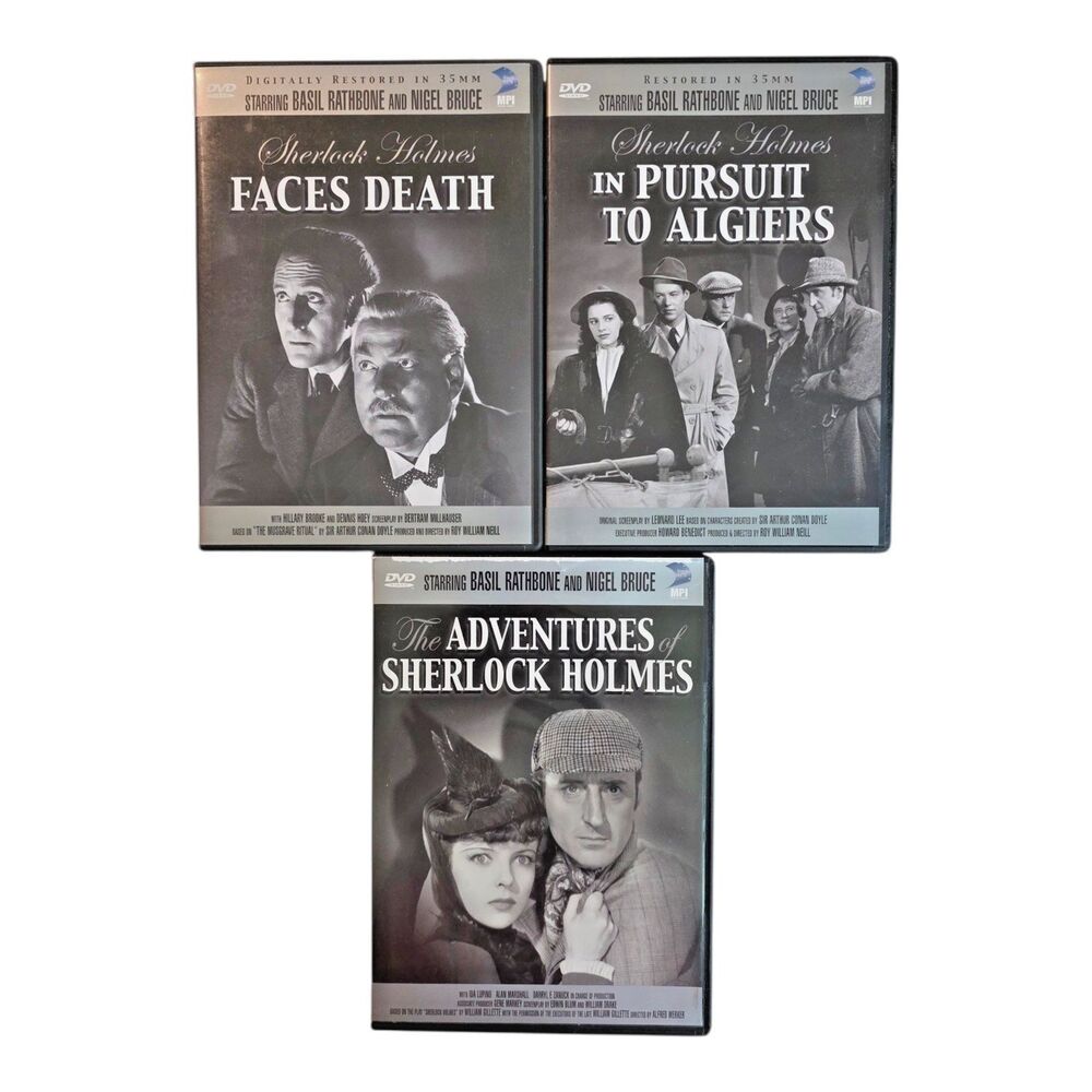 Sherlock Holmes with Basil Rathbone: Lot of 3 Films: Restored Versions (DVD)